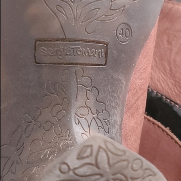 SERGIO TOMANI SUNDANCE Earthy Lace Up Ankle Booties 40 9 Boots Artsy COLUMBIA - Picture 12 of 16